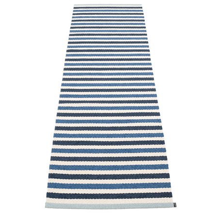 Pappelina Teo gulvteppe 70 cm x 240 cm, denim/blue/vanilla