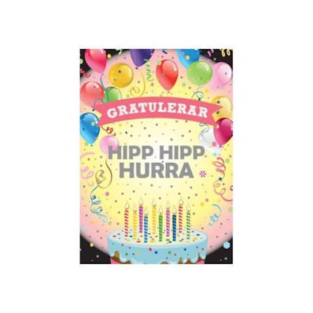 Dobbelt Bursdagskort, Teddybjørn - Spar