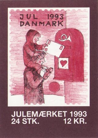 Danmark - Julemærkehæfte 1993 - 2.-sortering