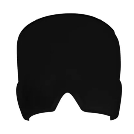 Is Huvudomslag Dubbel Lager Gel Is Pack Mask för Hem Migrän och Huvudvärk Relief Svart