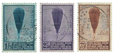 Belgien 1932 - OBP 353-55 - Stemplet