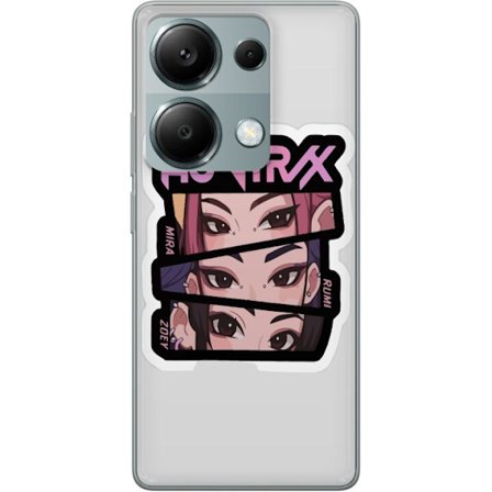 Yhteensopiva Puhelinkuori Xiaomi Redmi Note 13 Pro 4G K-pop-inspiroitunut futuristinen tyttöryhmä neonvaloissa ja kosminen sci-fi-kohtaus