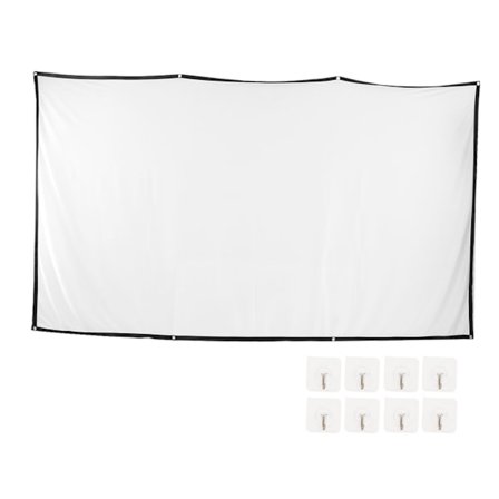 Utendørs projeksjonsskjerm 16:9 Krefoldbar dobbeltsidig bærbar projektorskjerm for hjemmekino utendørs innendørs 120 tommer