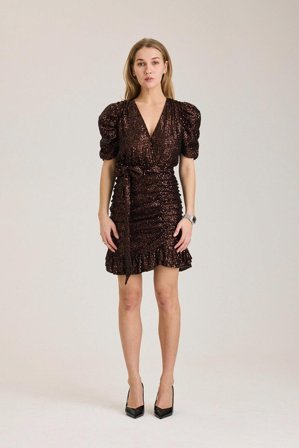 Frederikkerv Sequin Dress Fudge L
