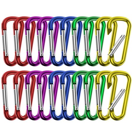 30 kappaletta pieni lukko lukko avaimenperä, D-rengas solki, moni-