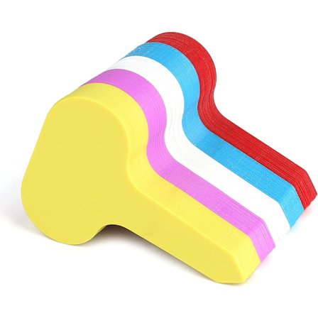 100-pack Färgglada Trädgårdsetiketter i Plast Vattentäta Återanvändbara 5x7cm