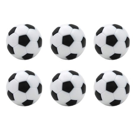 Bordfotboll 6 st Bordfotbollar 32mm Mini Fotbollar Ersättning för Foosball Bordspel Tillbehör