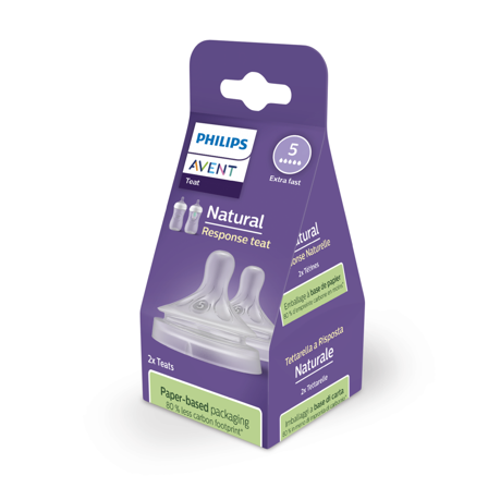 Philips Avent Natural Response Teat, 6 mnd +, 2 stk.