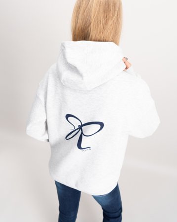 RYVLS Oversized Logo Hoodie Szary Bluzy z kapturem Dziewczyna - Kids Brand Store