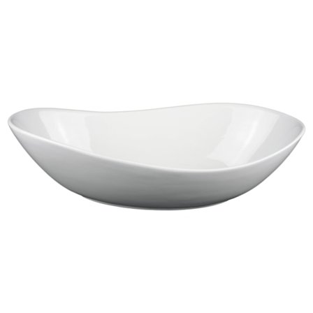Stor porcelænsskål - oval - 3-pak