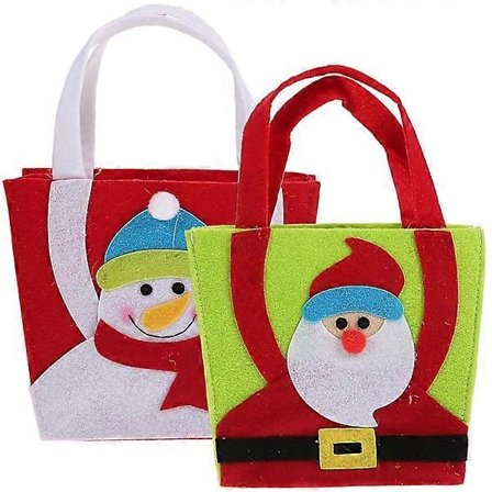 2 x Julegodteposer Emballagepose Julegodtepose Julegavepose til fest