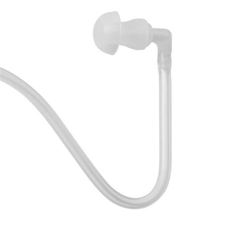 HURRISE radio hörlurar Transparent akustiskt rör hörlurar, Universal akustiskt rör in-ear hörlurar för videoljud