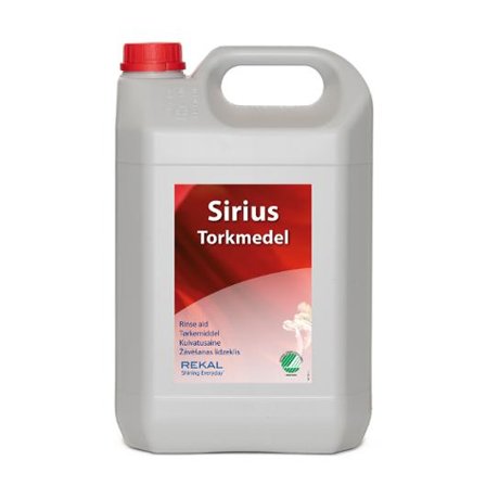 REKAL Torkmedel Sirius 5L - Lyreco - Städ och hygien - Diskrengöring - Torkmedel och sköljmedel