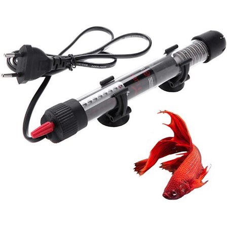 Akvaariolämmitin, Uppoakvaariolämmitin, Akvaario Uppoakvaariolämmitin, 50w Akvaariolämmitin, Musta Akvaariolämmitin, Säädettävä, Indikaattorivärillä