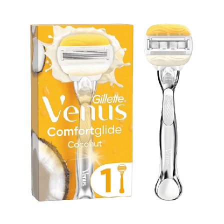 Venus Comfortglide Coconut Plus Olay Platinum Rakhyvel med 1 Rakblad Hårborttagning Dam ONESIZE