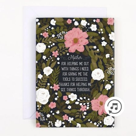 Roligt mors dag kort oändligt ljud prank gratulationskort