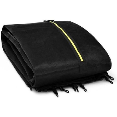 COSTWAY Trampolin sikkerhedsnet 305 cm 10FT-6 stænger dobbelt skydedør og beskyttelsesspænder indendørs/udendørs