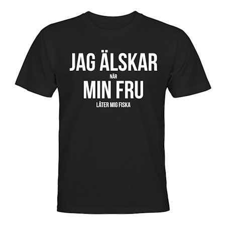Jag Älskar Min Fru Fiska - T-SHIRT - UNISEX
