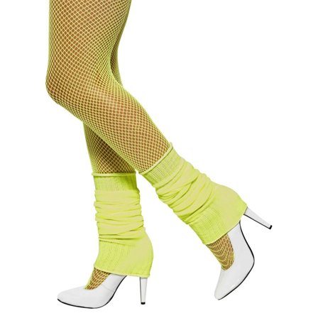 80-tals Benvärmare Neongul - Partyninja.se