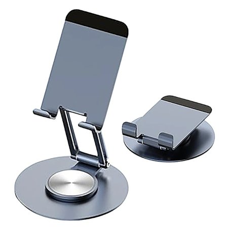 Metall 360° Roterande Ställ för Surfplatta Ipad Laptop Mobiltelefon Läsare Portabelt Ställ~04325