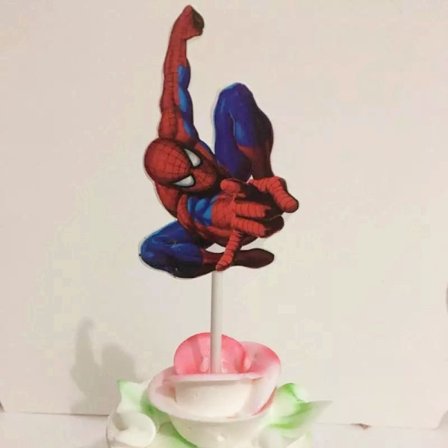 Spider-Man-tema födelsedagsfest dekoration tillbehör pojke present Spider-Man tandpetare
