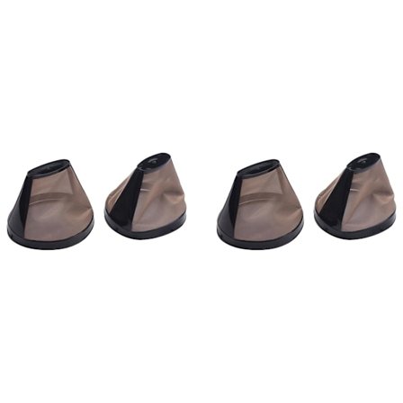 4 st återanvändbara konformade kaffebryggarefilter för Ninja Coffee Bar bryggare, ersättning för permanent korg