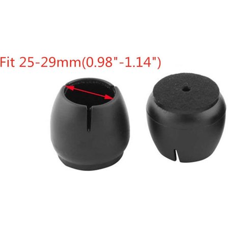 2 stk. silikone stolbenbeskyttere gulvbeskytter runde firkantede møbler