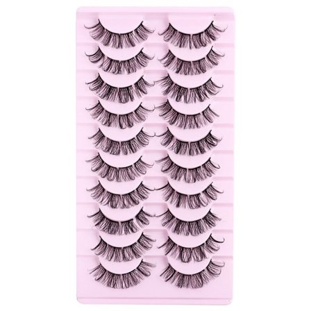 10 Par Cluster Lashes Russian Strip Lashes D02 D02
