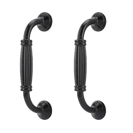 2 stk. sort enkel retro garderobeskab dørhåndtag 128 hul elektroforese håndtag