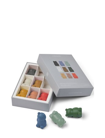 Liewood Wallace Crayons 9-Pack - Multi/patterned - ONE SIZE