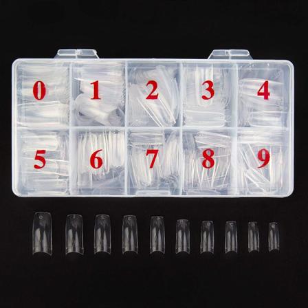 Akryl Negletips Hvid 500 stk Fransk Kunstige Falske Tips til Manicure Neglekunst Saloner & Hjem DIY