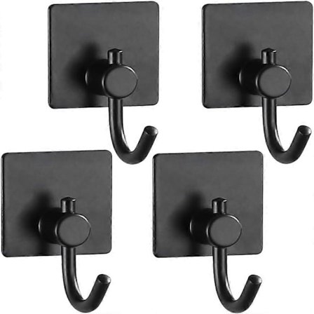 4-pakning veggmonterte kleshengere kjøkken gang klistremerke kroker kåpekrok for bad kjøkken hall over dør