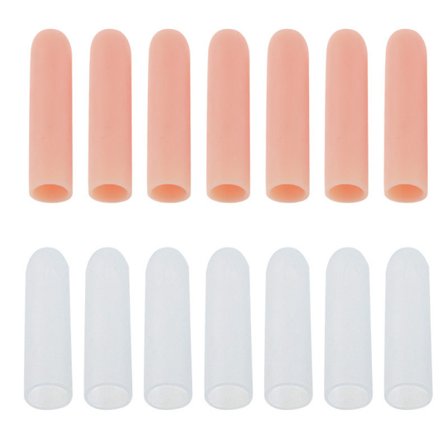 14 st Gel Finger Protector Silikon Finger Cots ?Fingerskydd F