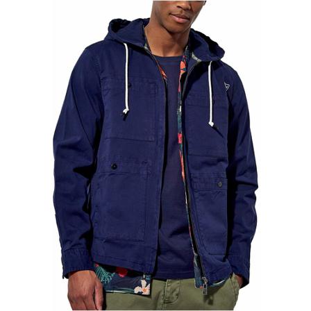 Kaporal, Multipoche right jacket Blauw, Heren, Maat:S