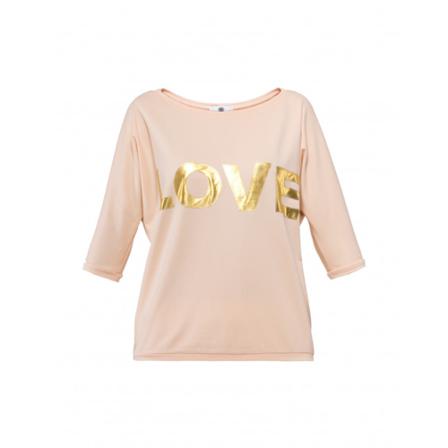 YULIYA BABICH Longsleeve Love, kobieta, Różowy
