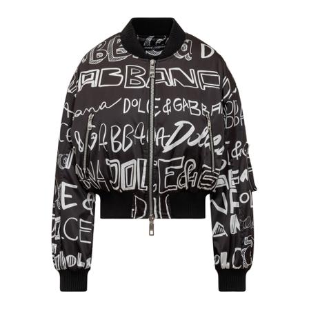 Dolce & Gabbana Bomber Jakke Sort, Dame