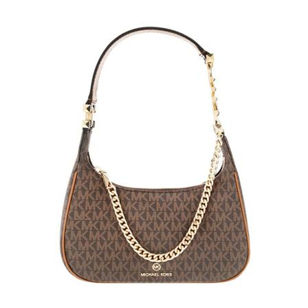 Michael Kors ‘Piper Small’ hobo Tas , Bruin , Dames , Maat: ONE Size Handtassen