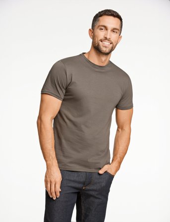 Lindbergh Black Mercerized Cotton Tee S/S - Brown - S