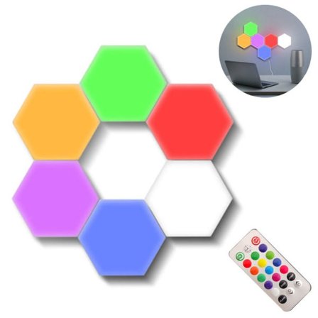 IC Hexagon LED-lamper, smarte LED-væglamper med RF-fjernbetjening