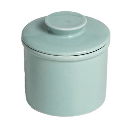 Keraaminen voipytty kannella - Ranskalainen voin säilytysastia levittyvälle voille, konepesun kestävä, Bu