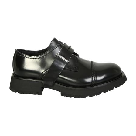 Alexander McQueen Monks Schoenen with buckle , Zwart , Heren , Maat: 41 EU