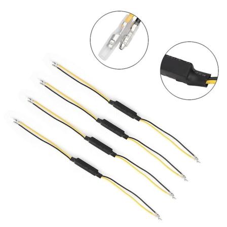 4 stk Modstandsdekoder Motorcykel LED Blinklys Indikator Blink Blink Fix Fejl Led Belastningsmodstande Universal