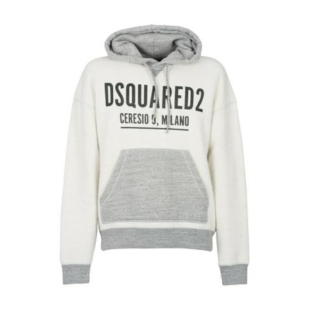 Dsquared2 branded hoodie , Grijs , Heren , Maat: 2XL