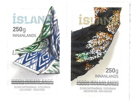 Island 2023 - Moderne design VIII - Overtryk - Postfrisk sæt 2v