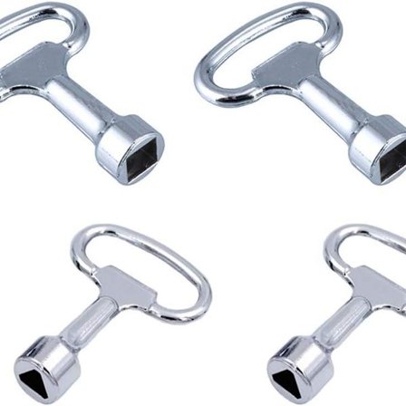 4 st Metall Triangelnyckel Verktygsskåp Nyckel Nycklar