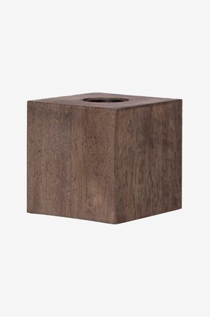 Jotex - Lampefatning E27 Kub 10 cm brun - Kjøp Bordlamper hos Jotex