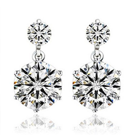 Vackra örhängen av hög kvalitet - snöflingor