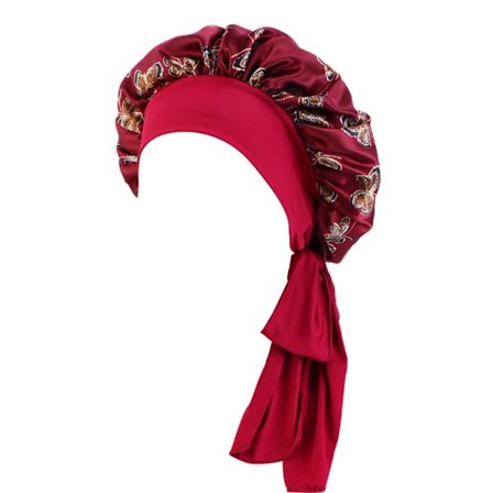 Satin Sovhuv Satin Motorhuv RÖD