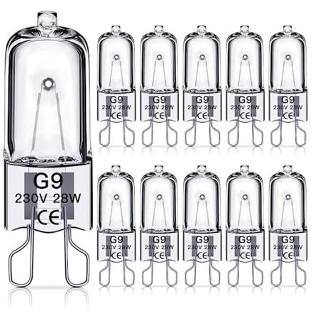 G9 Halogenpærer 28W, 230V, 10-pak 28W