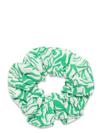 Enwelly Scrunchie Aop 6891 Accessories Hair Accessories Scrunchies Grön Envii